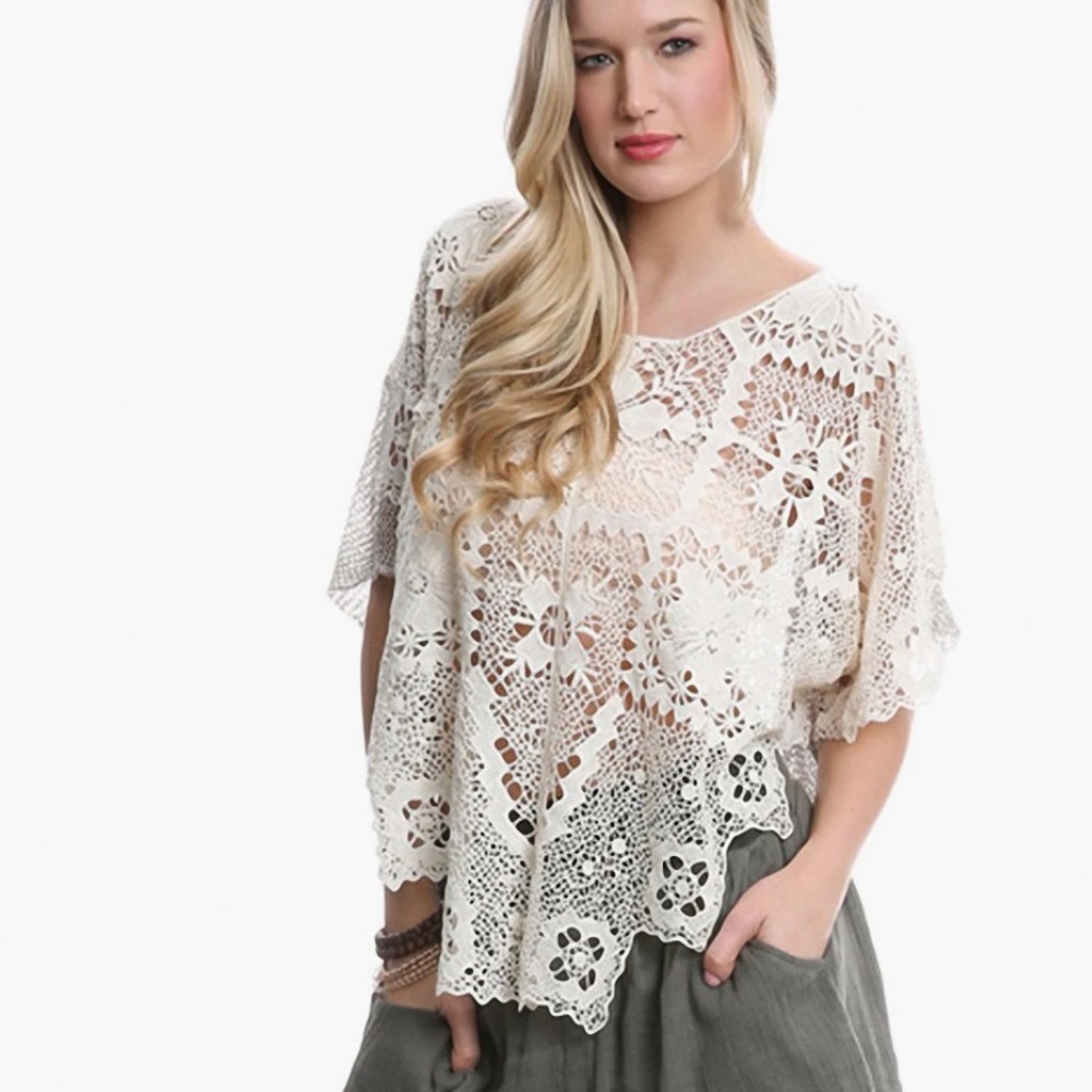 Free People Bad Romance crocheted pullover - Picture 4 of 15